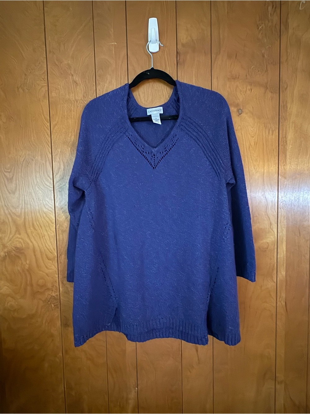Catherines Navy V-Neck Sweater Tunic